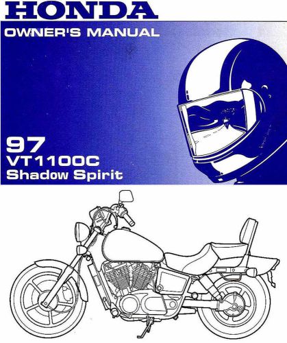 1997 honda vt1100c shadow spirit motorcycle owners manual-vt1100 c-shadow spirit
