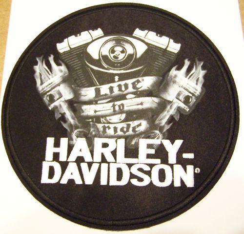 #1120 l harley motorcycle vest patch downfall  emb3970064