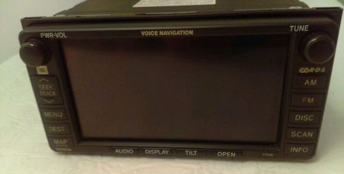 Toyota jbl  tundra camry voice navigation  dvd cd player  sat radio e7006