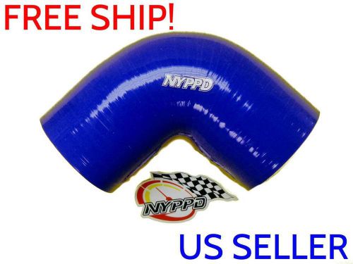 Nyppd 2.5&#034; (1/2 in) inch/63 mm 90&#039; degree silicone hose joiner connector turbo/i