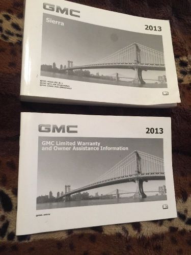 2013 gmc sierra owners manual set free shipping!