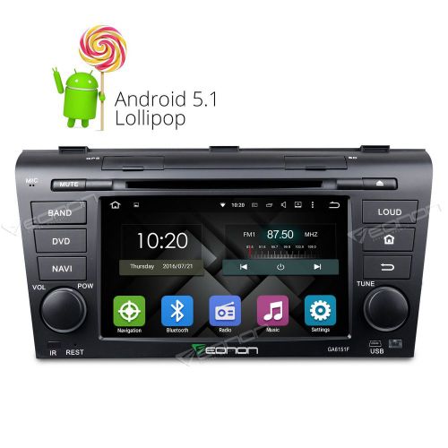 Hd android 5.1 quad core car gps player radio for mazda 3 wifi rds fm radio bt a