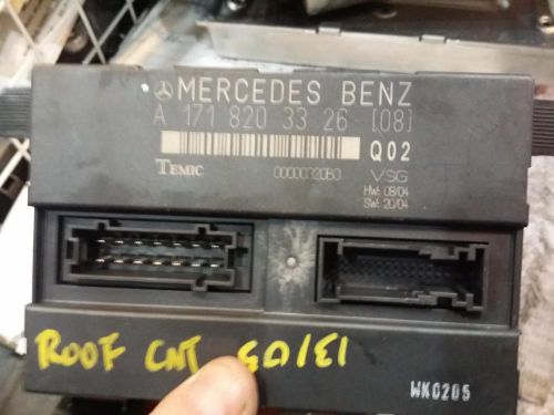 Mercedes mercedes slk chassis brain box 171 type, roof; (slk350 and slk55), (i