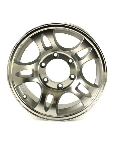 15x6 6-lug on 5.5" aluminum t03 trailer wheel - t03-56655t-wa5t35
