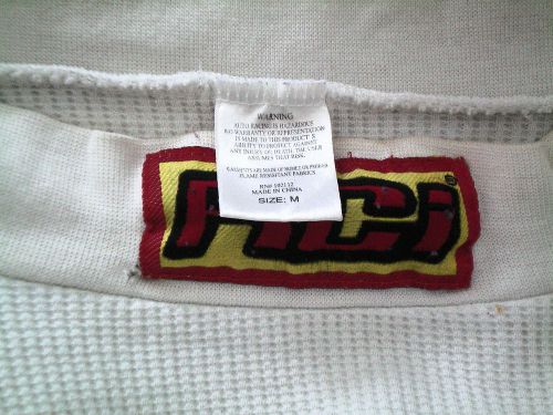 Rci. sfi spec 3.3 medium nomex 3-1 racedriver under shirt used but clean white