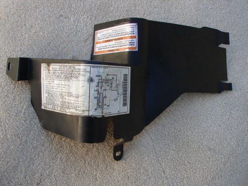 1991 mustang coil &amp; starter solenoid cover with original information stickers