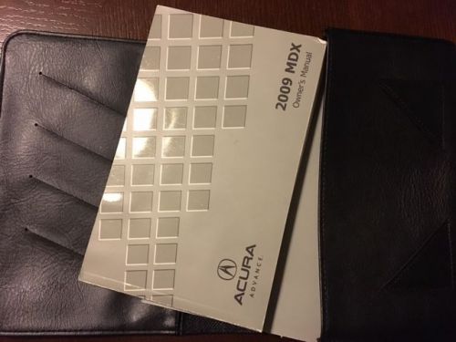 2009 acura mdx owners manual set with case