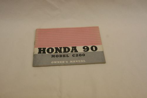 Honda model c200 owner&#039;s manual