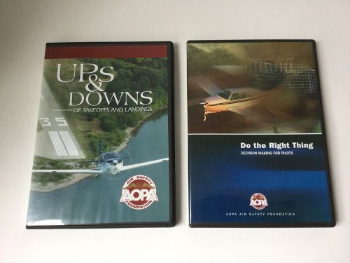 Lot 2 aopa air safety foundation dvds for pilots
