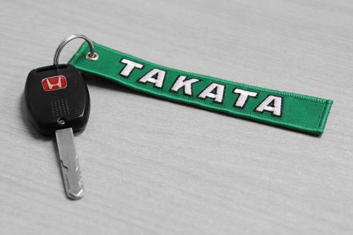 Takata key chain green usa ship harness honda subaru toyota jdm turbo drift hoon