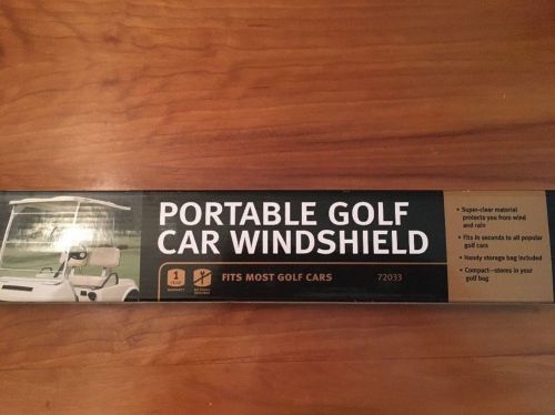 Portable golf car windshield  by fairway