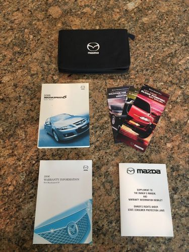2006 mazda speed 6 manual/ books plus extras and case