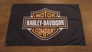 Harley davidson flag banner 3x5ft fat boy soft tail v rod ultra glide