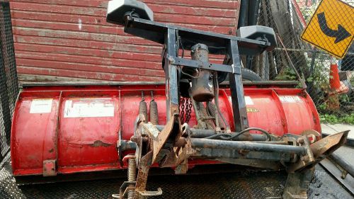Western ultramount plow snow plow setup 7&#039; 6&#034;  with pump lights chevy ford dodge