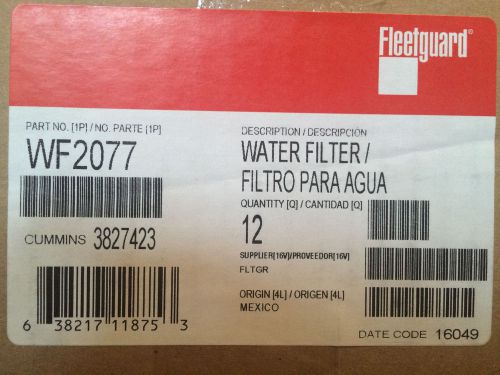 (case of 12) wf2077 fleetguard coolant filter caterpillar cummins dodge ford