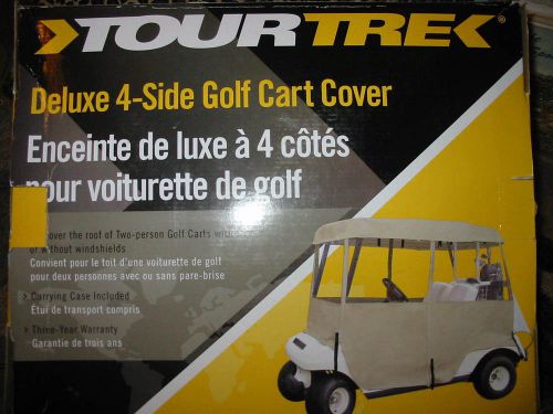 Golf cart cover deluxe 4-sided new tourtrek