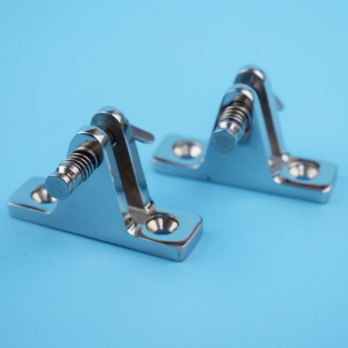 2pcs deck hinge boat bimini top fitting 90 degree pin 316 stainless steel good