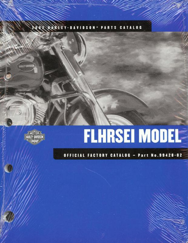 2002 harley-davidson flhrsei road king parts catalog manual -new-flhrse-cvo