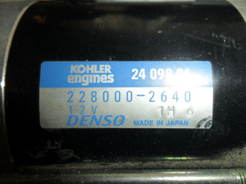 NEW STARTER KOHLER 228000-2640 DENSO 24 098 01, US $29.99, image 2