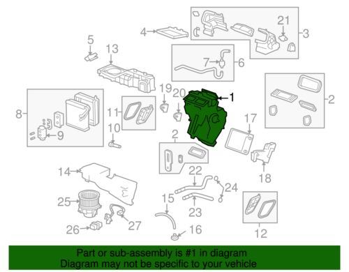 OEM NEW GM 07-20 Buick Cadillac Chevrolet HVAC Heater Unit Lower Case 15232211, US $49.88, image 6