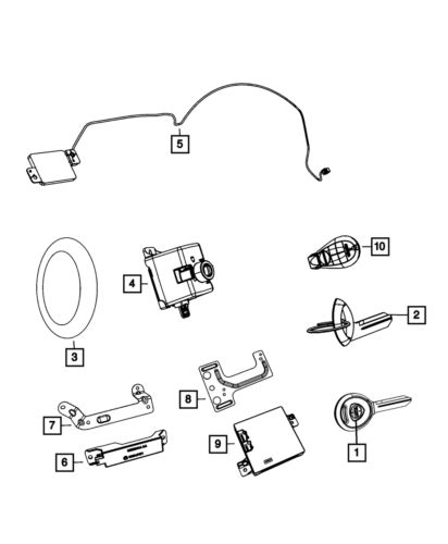 Genuine Mopar Wireless Ignition Node Receiver 68105735AE, US $332.73, image 4