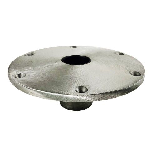 Attwood 67904 snap-lock 9" dia. aluminum round base for 1.77" dia. post