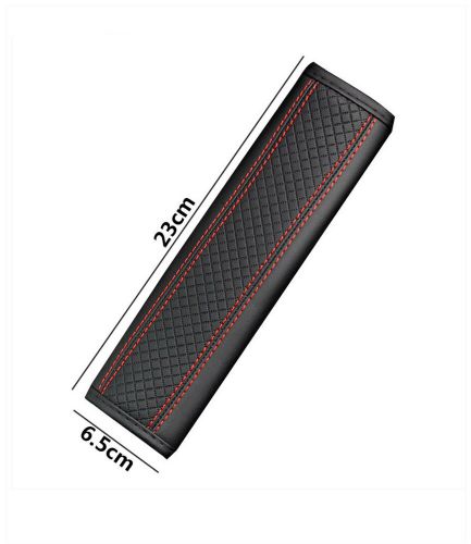 Car Accessories Seat Belt Shoulder Covers Breathable Protector Pad PU leather 2x, US $11.19, image 5