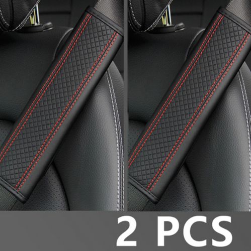 Car Accessories Seat Belt Shoulder Covers Breathable Protector Pad PU leather 2x, US $11.19, image 11
