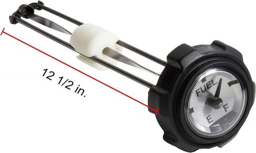 Raider 22622 12.5" snowmobile screw on gas fuel cap with gauge 12.5 inch black