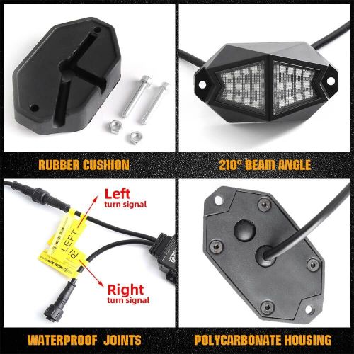 Dynamic led - rock lights (gen 2) 4 piece