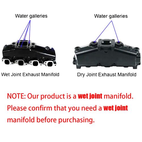 2 Set for MerCruiser GM V6 175 185 205 262 4.3L Marine Exhaust Manifold & Gasket, US $349.99, image 5