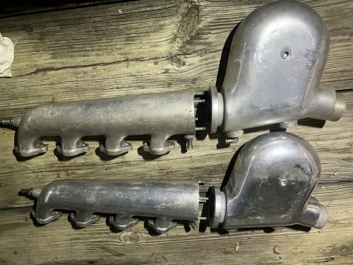 Used log exhaust manifolds and risers for Ford big block 460 engine jet boat., US $375.00, image 3