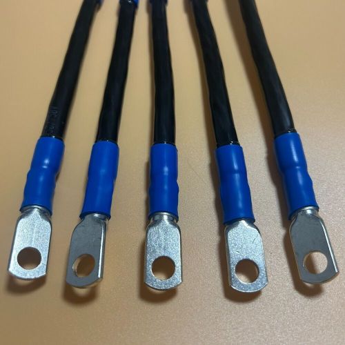 4 awg hd golf cart battery cable 5 pc set e-z-go txt 1994 and up /with voltmeter