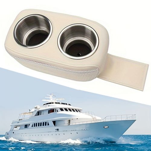 Double Drink Holder Bottle Holder Couch Cup Holder Tray for Car RV Yachet Beige, US $49.99, image 7