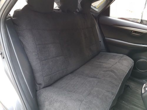 For nissan xterra 1990-2015 car seat covers full set black faux sheepskin 9pcs