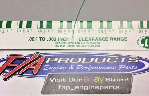 Clevite Green .001"-.003" Plastigage Clearance Indicator 12 Strips, US $30.84, image 4