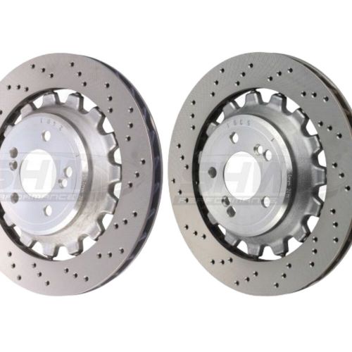 SHW Rear Brake Discs Drilled 380x28mm X2 R90 For BMW M2 / M2 Comp / M2 CS F87, US $, image 5