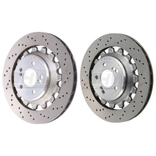 SHW Rear Brake Discs Drilled 380x28mm X2 R90 For BMW M2 / M2 Comp / M2 CS F87, US $, image 6
