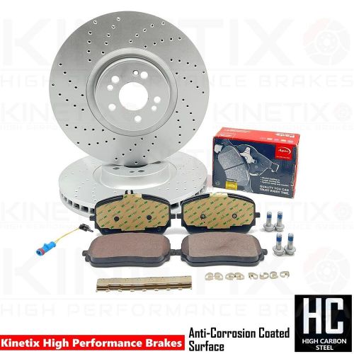 FOR MERCEDES GLE 450 4-matic 2020- FRONT BRAKE DISCS APEC PADS SENSOR 375mm, US $, image 3