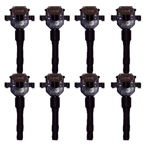 Ignition coils - set of 8 - bmw - 1990-1998 - 4cyl v6 v8 - 12131726177 - new