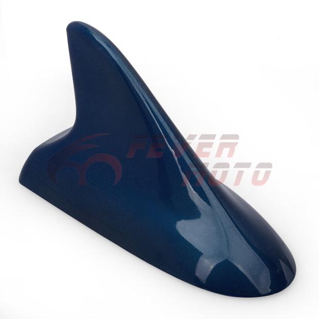 Fm blue antenna roof top buick style shark fin mount aerial decorative bmw honda