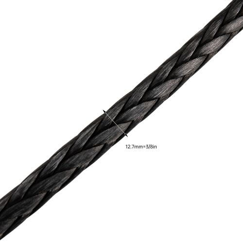 Synthetic Winch Rope Winch Line Recovery Cable 3/8"x100ft 23809lbs for SUV Truck, US $75.16, image 2