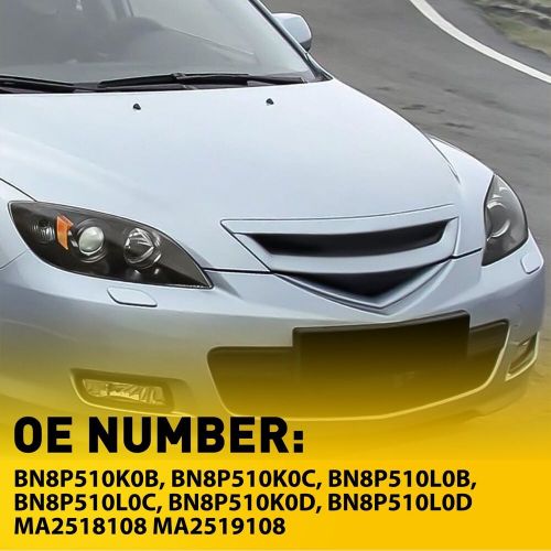 For 2004-2009 Mazda 3 Sedan Black Housing Amber Corner Projector Headlights Set, US $115.99, image 14