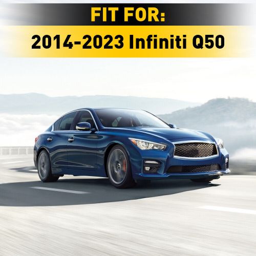 For 2014-2022 Infiniti Q50 Headlight Eyelid Trim Cover Eyebrow Rear Black, US $16.99, image 9