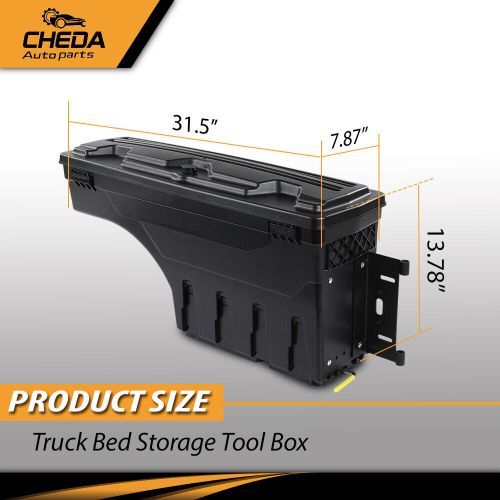 Right Side Truck Bed Swing Storage Tool Box Fit For Dodge 2019-2021 Ram 1500, US $79.18, image 9