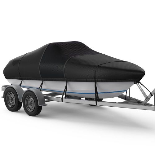 RVMasking Middle 1200D Reinforced Boat Cover with Storage Bag Trailerable Mar..., US $198.02, image 7