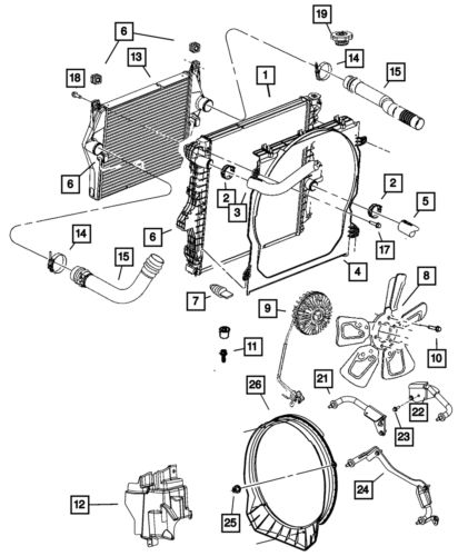 Genuine Mopar Cooling Fan 52028878AB, US $140.30, image 4