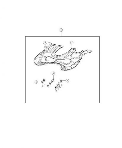 Genuine Mopar Powertrain Skid Plate 68102271AB, US $188.02, image 2