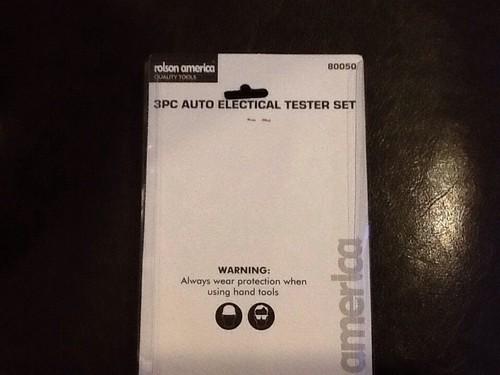 3 PCS AUTO ELECTRICAL TESTER SET MADE BY ROLSON AMERICA TOOLS NEW, US $5.00, image 5