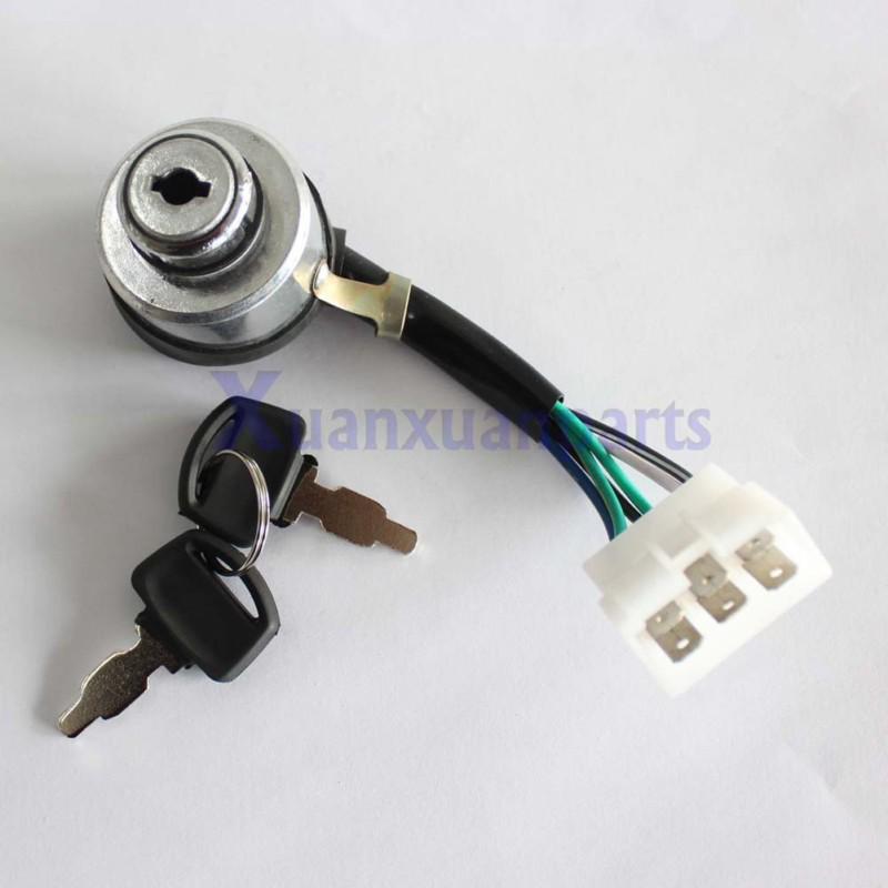 Chinese gas generator 6 wire ignition key switch 168f 170f 188 190 5.5 6.5hp 7hp